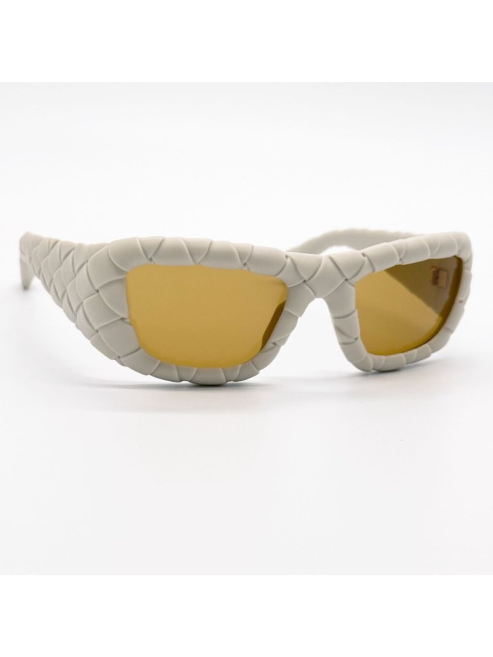 NEW BOTTEGA VENETA SUNGLASSES BV1303S 006 WOMEN WHITE EYEWEAR